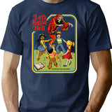 Let'S Raise Hell T-Shirt for Men & Women, T-Shirts Graphic Tee - Navy