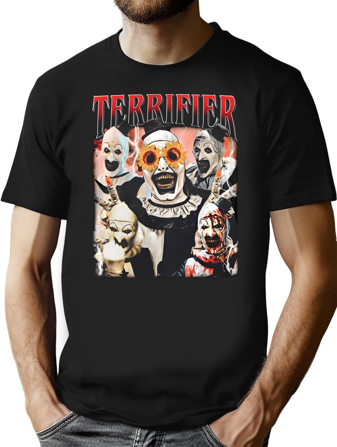 Limited Terrifer Vintage T-Shirt T-Shirt for Men & Women, T-Shirts Graphic Tee - Black