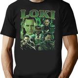 Loki Laufeyson Vintage Bootleg Essential Bootleg Graphic T-Shirt - Black