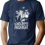 London After Midnight T-Shirt for Men & Women, T-Shirts Graphic Tee - Navy