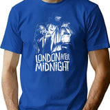 London After Midnight T-Shirt for Men & Women, T-Shirts Graphic Tee - Blue