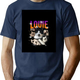 Louie Bootleg Bootleg Graphic T-Shirt - Navy