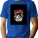 Louie Bootleg Bootleg Graphic T-Shirt - Blue