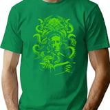 Love Cthulhu T-Shirt for Men & Women, T-Shirts Graphic Tee - Green