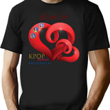 Love For Kpop Demon Hunters Kdh T-Shirt for Men & Women, T-Shirts Graphic Tee - Black