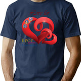 Love For Kpop Demon Hunters Kdh T-Shirt for Men & Women, T-Shirts Graphic Tee - Navy