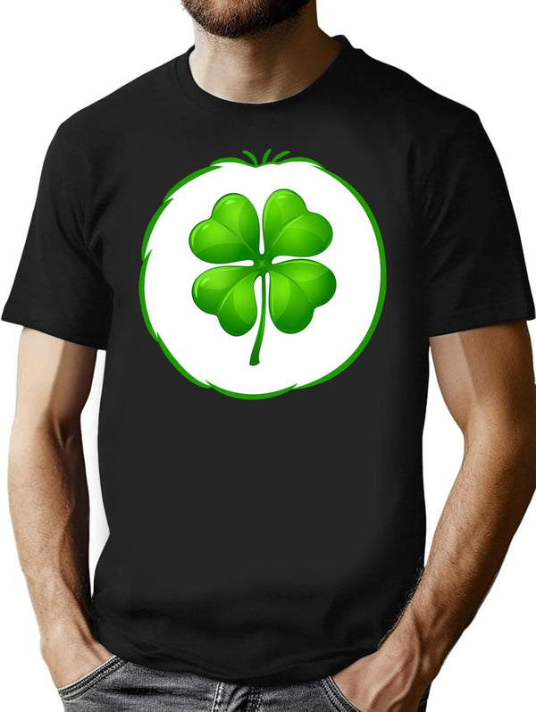 Lucky Bear Funny Halloween Bear Costume Gift T-Shirt for Men & Women, T-Shirts Graphic Tee - Black