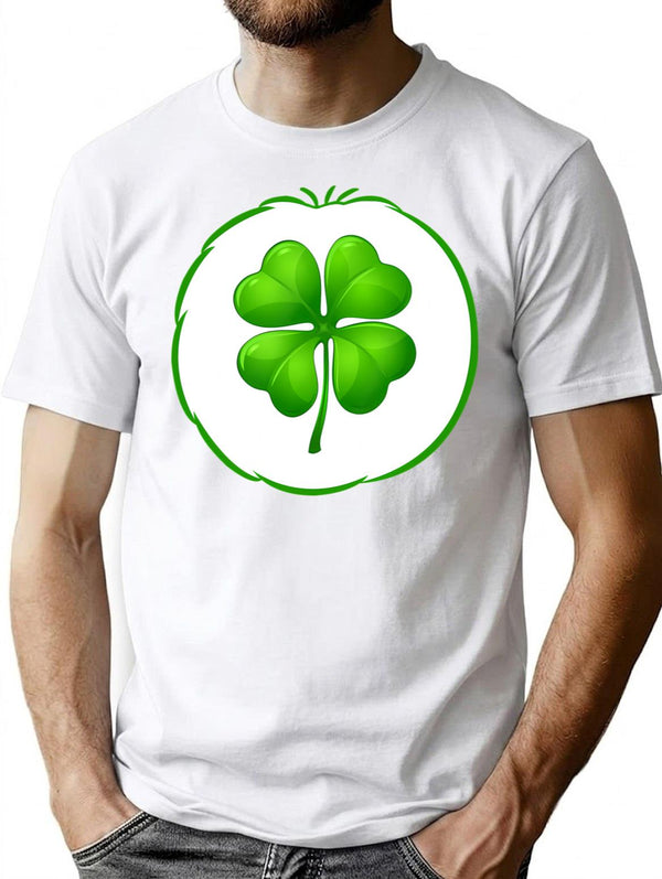 Lucky Bear Funny Halloween Bear Costume Gift T-Shirt for Men & Women, T-Shirts Graphic Tee - White