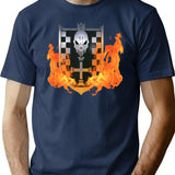 Mar Chess Pieces T-Shirt for Men & Women, T-Shirts Graphic Tee - Navy