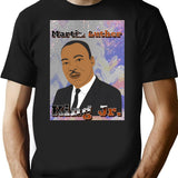 Martin Luther King Jr. Bootleg Graphic T-Shirt - Black