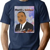 Martin Luther King Jr. Bootleg Graphic T-Shirt - Navy