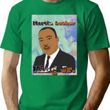 Martin Luther King Jr. Bootleg Graphic T-Shirt - Green