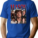Mason Thames Vintage 90S T-Shirt for Men & Women, T-Shirts Graphic Tee - Blue