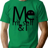 Me My Self And I Bootleg Graphic T-Shirt - Green
