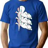 Meaningless Bootleg Graphic T-Shirt - Blue