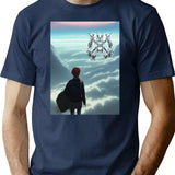Meet The Stormcaller - Bootleg Makoto Shinkai Movie Fake Anime Poster Bootleg Graphic T-Shirt - Navy