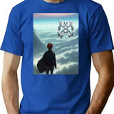 Meet The Stormcaller - Bootleg Makoto Shinkai Movie Fake Anime Poster Bootleg Graphic T-Shirt - Blue