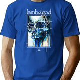 Memento Mori Skull T-Shirt for Men & Women, T-Shirts Graphic Tee - Blue