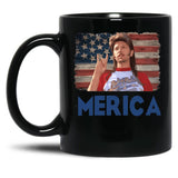 Merica Black Coffee Mug