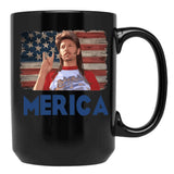 Merica Black Coffee Mug - Black