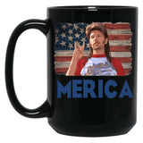 Merica Black Coffee Mug