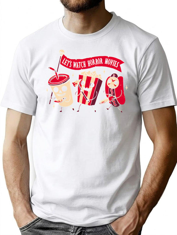 Midnight Movie T-Shirt for Men & Women, T-Shirts Graphic Tee - White