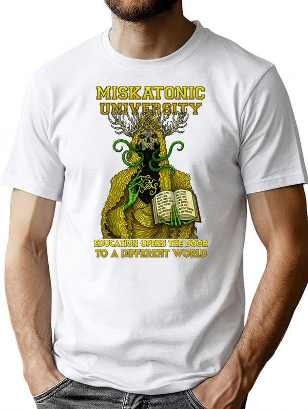 Miskatonic Hastur - Azhmodai 2020 T-Shirt for Men & Women, T-Shirts Graphic Tee - White