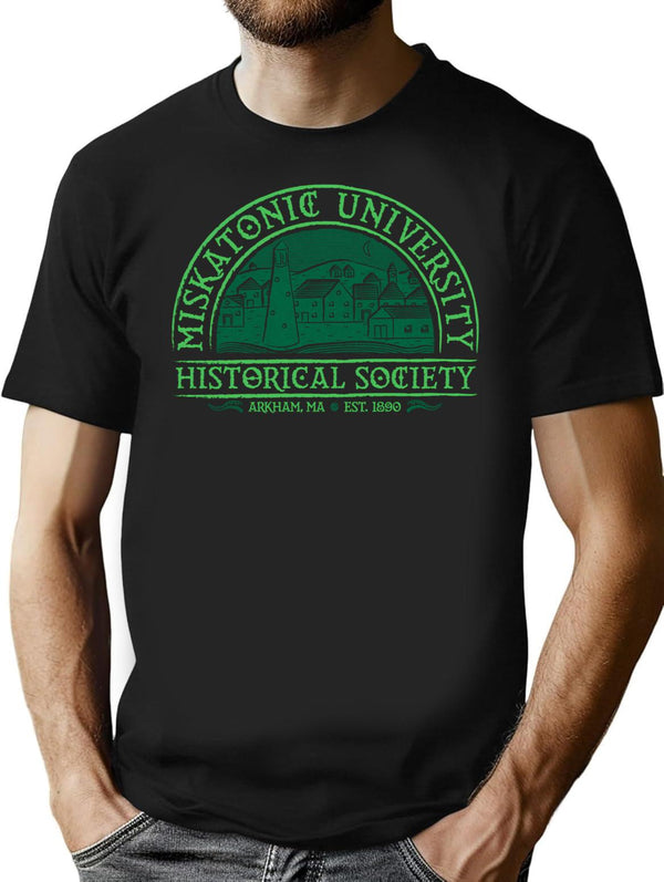 Miskatonic Historical Society T-Shirt for Men & Women, T-Shirts Graphic Tee - Black