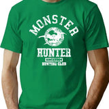 Monster Hunter Hunting Club T-Shirt for Men & Women, T-Shirts Graphic Tee - Green