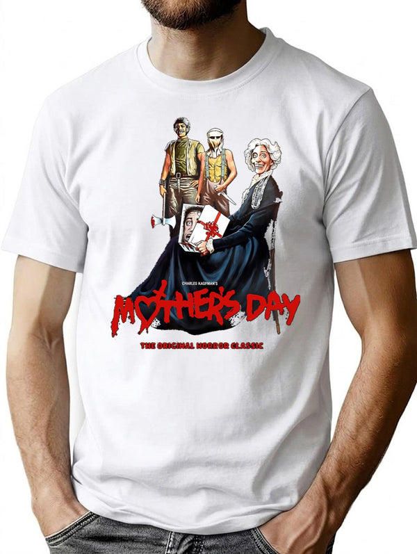 Mother'S Day Horror Movie T-Shirt for Men & Women, T-Shirts Graphic Tee - White