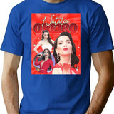 Natalia Oreiro Bootleg Bootleg Graphic T-Shirt - Blue
