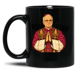 New Pope Modern Art - Pope Leo Stylized Black Coffee Mug