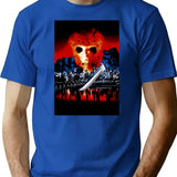 New York New Problem Bootleg Graphic T-Shirt - Blue