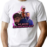 No More Mister Nice Guy Bootleg Graphic T-Shirt - White