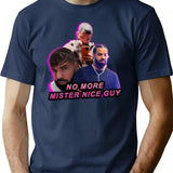 No More Mister Nice Guy Bootleg Graphic T-Shirt - Navy