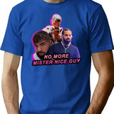 No More Mister Nice Guy Bootleg Graphic T-Shirt - Blue