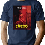 Oh Yeaaaa Bootleg Graphic T-Shirt - Navy