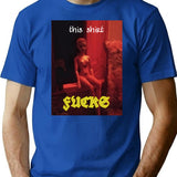 Oh Yeaaaa Bootleg Graphic T-Shirt - Blue