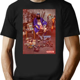 Panulo On The Rocks Bootleg Graphic T-Shirt - Black