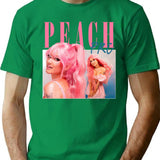 Peach Prc Retro Bootleg Bootleg Graphic T-Shirt - Green