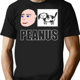 Peanus Bootleg Graphic T-Shirt - Black