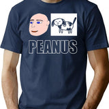 Peanus Bootleg Graphic T-Shirt - Navy