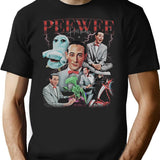 Peewee Herman Collage Bootleg Graphic T-Shirt - Black
