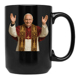 Pop Leo Xiv Black Coffee Mug - Black