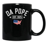 Pope Leo Est.2025 Black Coffee Mug - Black