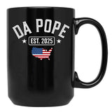 Pope Leo Est.2025 Black Coffee Mug - Black
