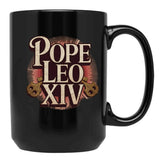 Pope Leo Pope Leo Xiv Black Coffee Mug - Black