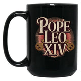 Pope Leo Pope Leo Xiv Black Coffee Mug