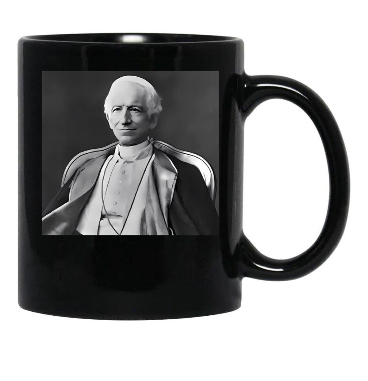 Pope Leo Xiii Black Coffee Mug - Black