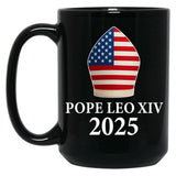 Pope Leo Xiv American Pope Robert Prevost Black Coffee Mug